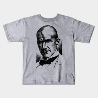 Eugene V. Debs Silhouette - Democratic Socialist, Leftist, Socialism Kids T-Shirt